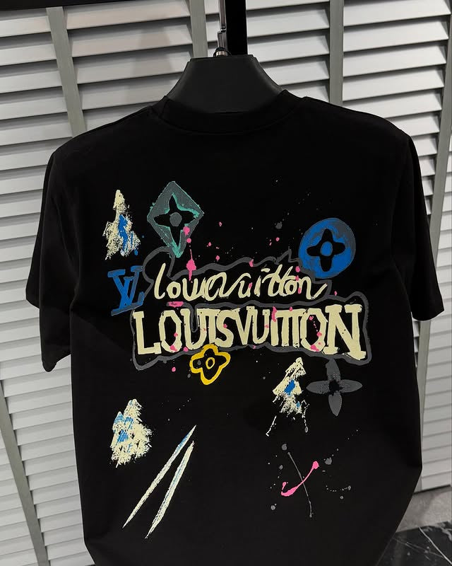 New Ink splashing print t-shirt