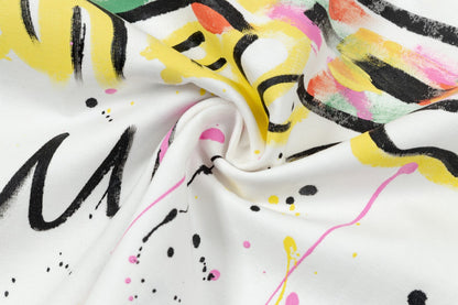 Colorful handmade graffiti t-shirt