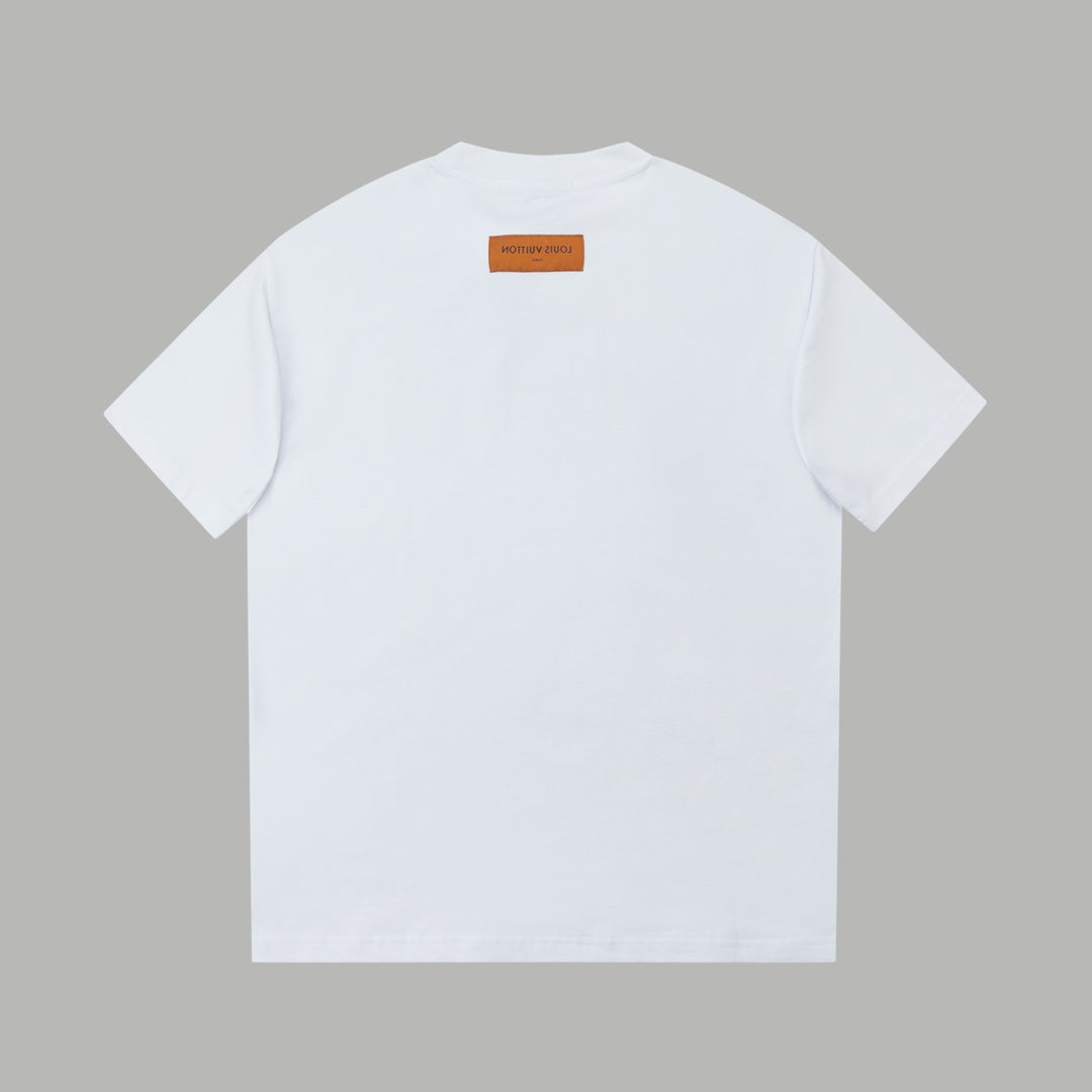 Simple letter printing t-shirt