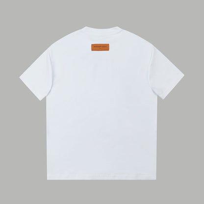 Simple letter printing t-shirt
