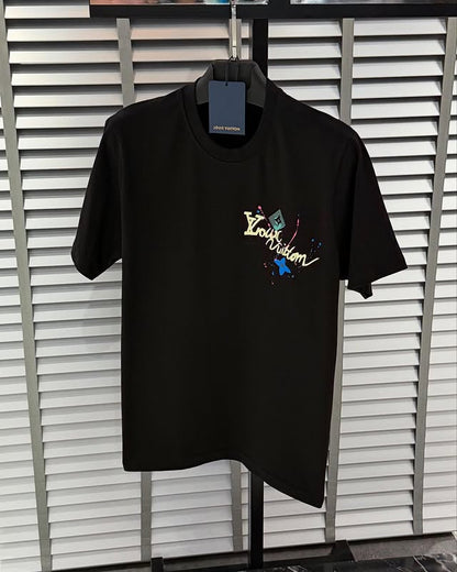 New Ink splashing print t-shirt