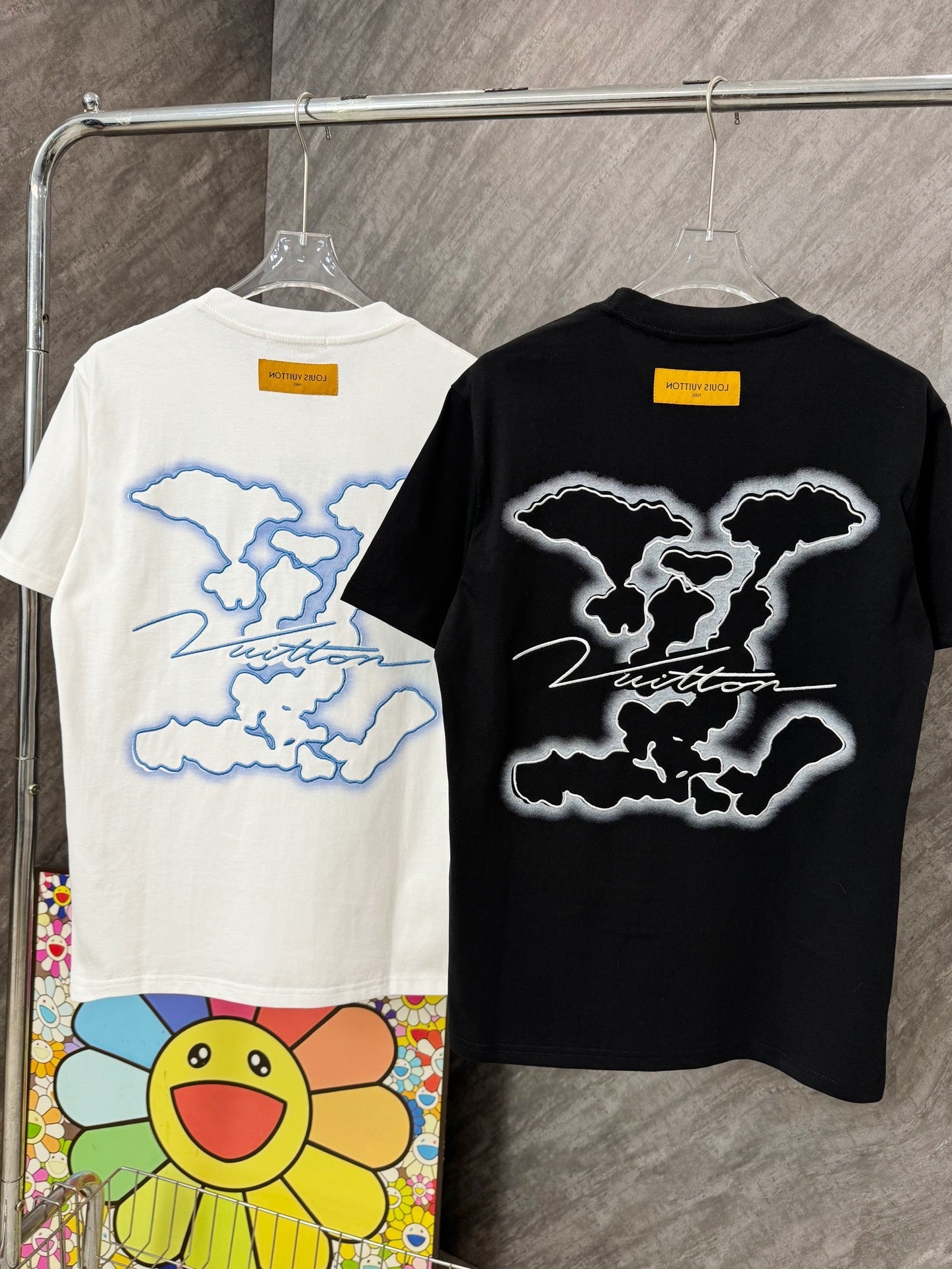 Simple versatile style print t-shirt