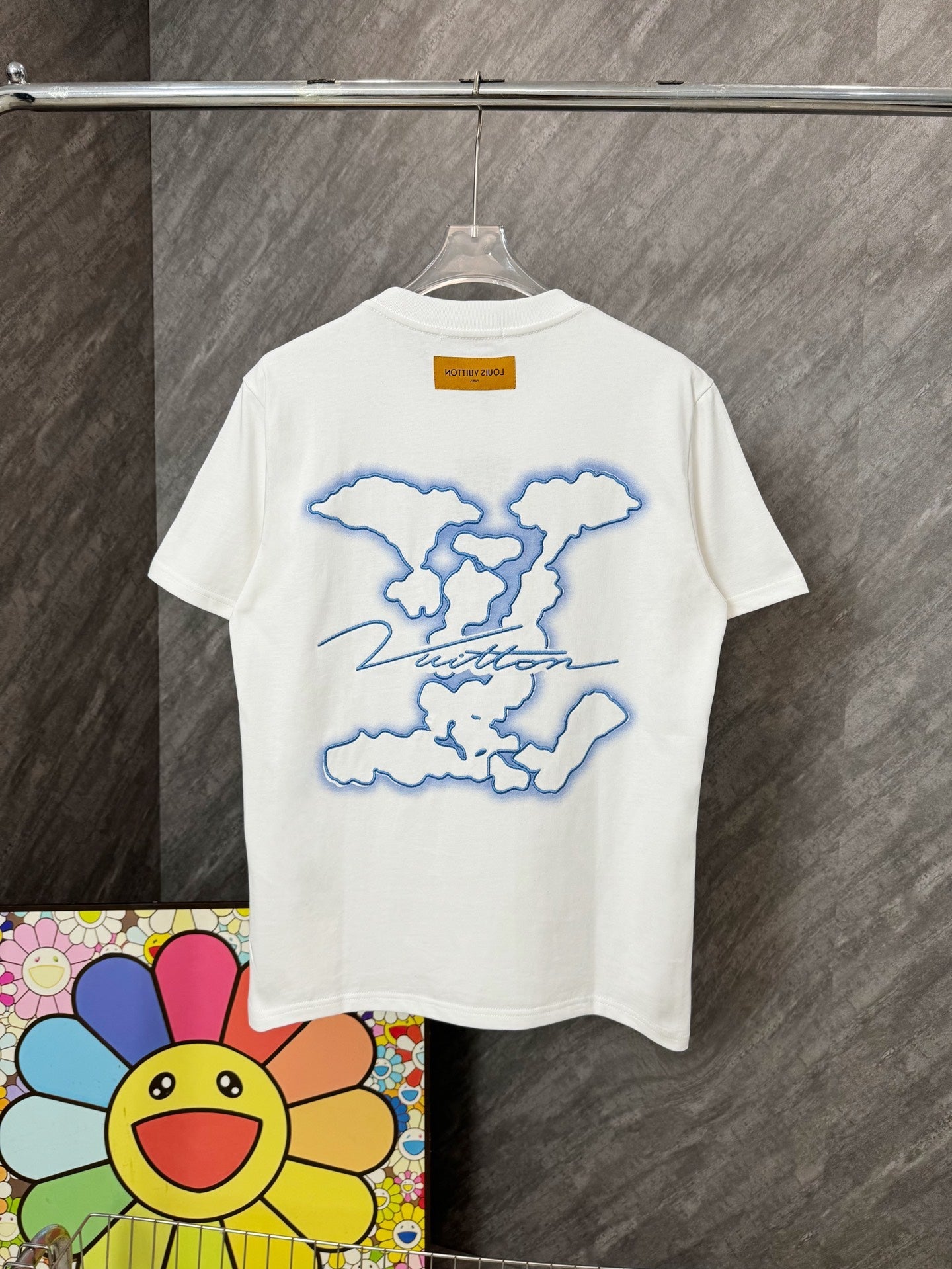 Simple versatile style print t-shirt