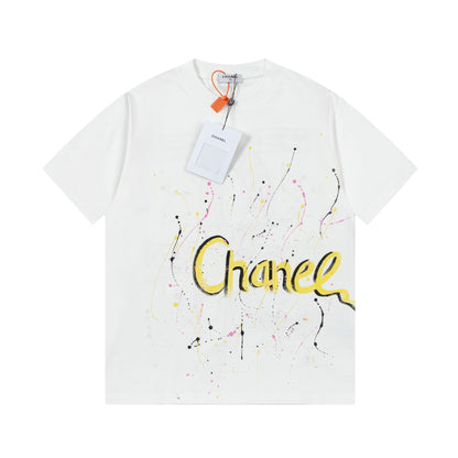 Colorful handmade graffiti t-shirt