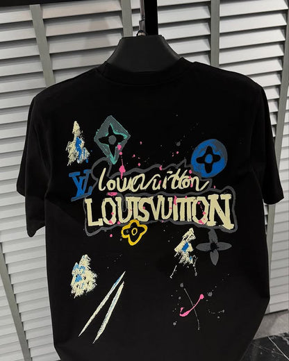 New Ink splashing print t-shirt