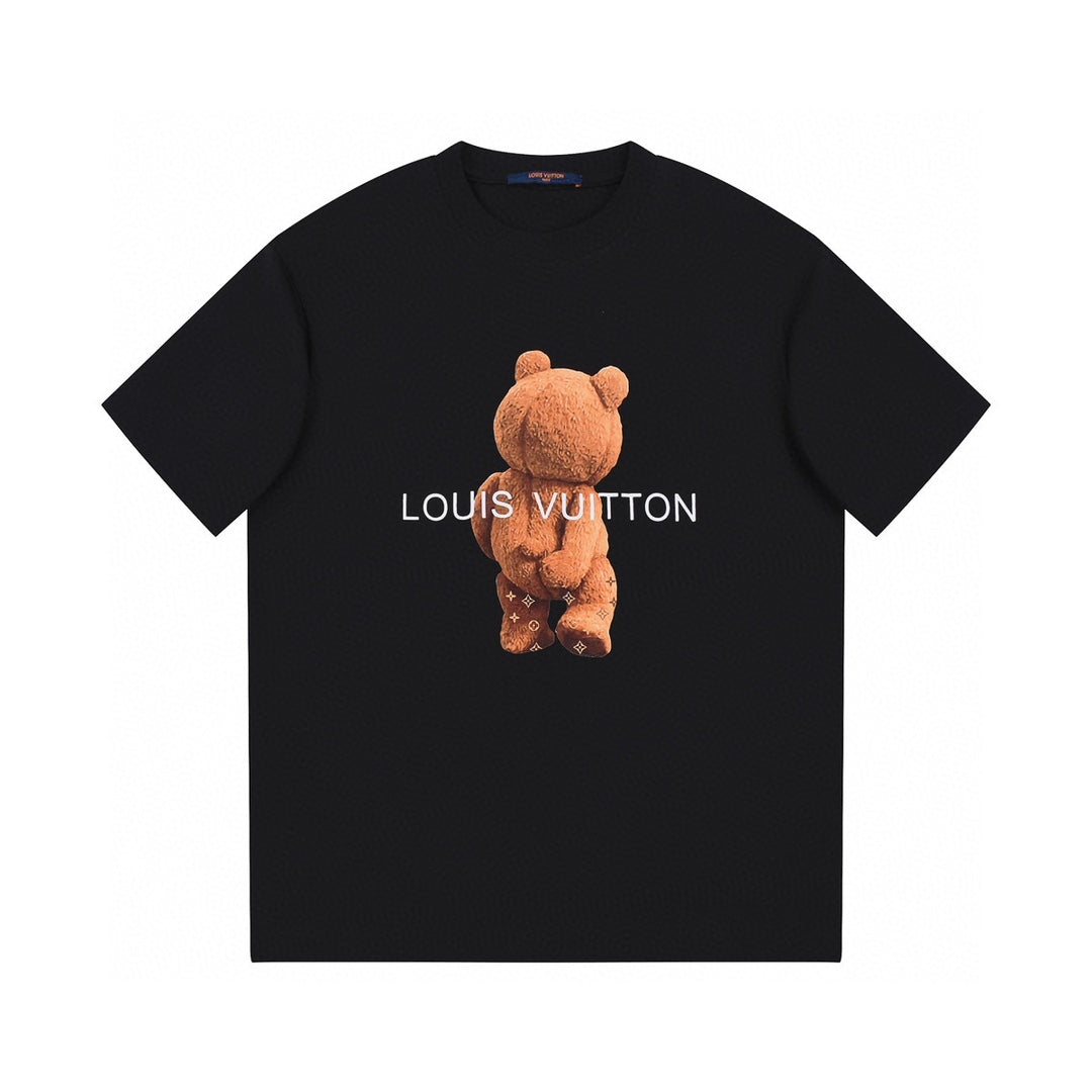 Bear print fashion t-shirt