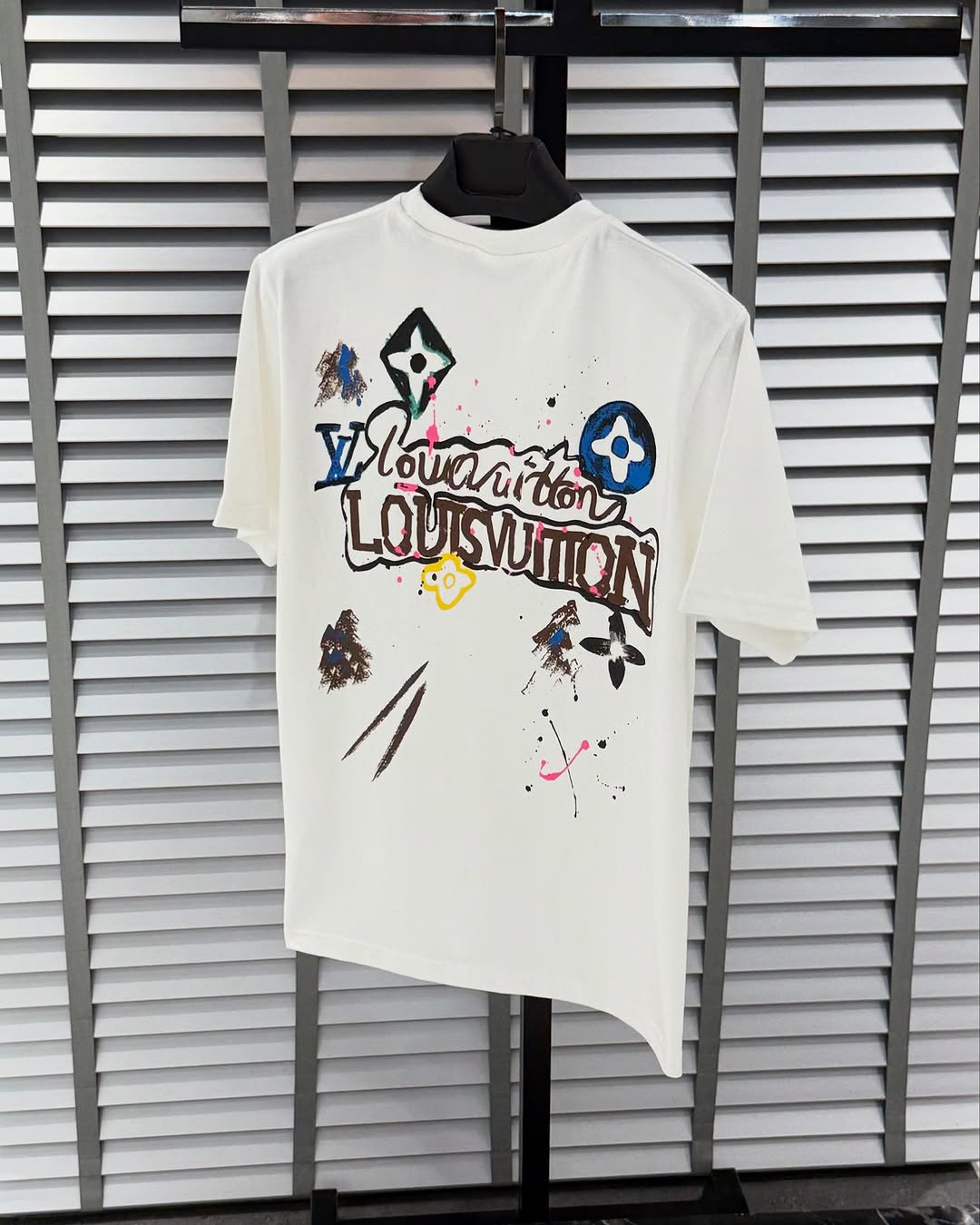 New Ink splashing print t-shirt