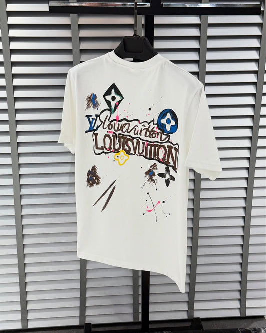 New Ink splashing print t-shirt