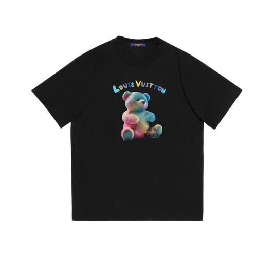 Colorful bear prints t-shirt