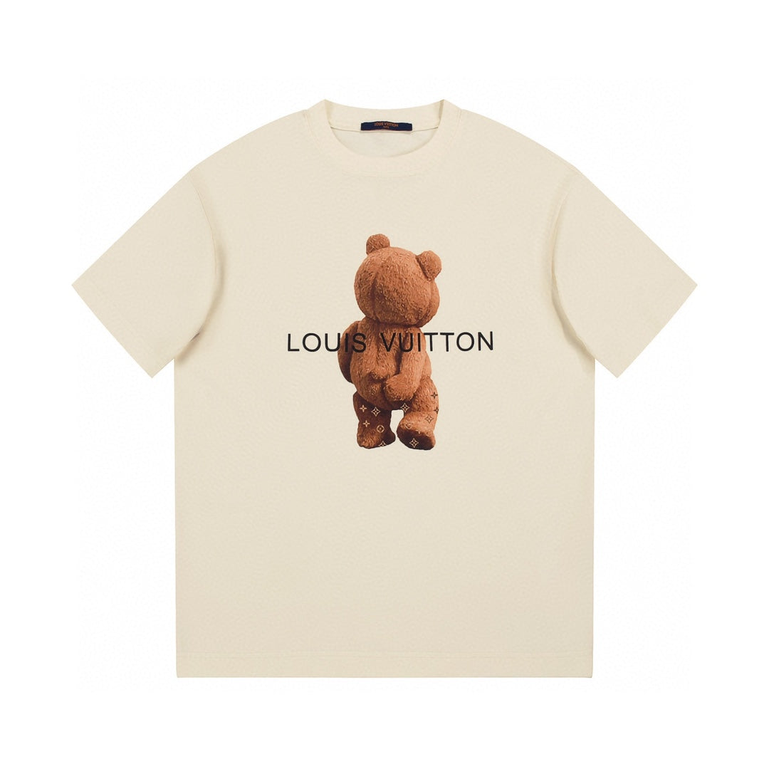 Bear print fashion t-shirt