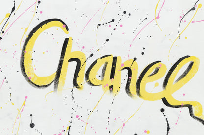 Colorful handmade graffiti t-shirt