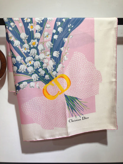 Campanula Square Silk Scarf