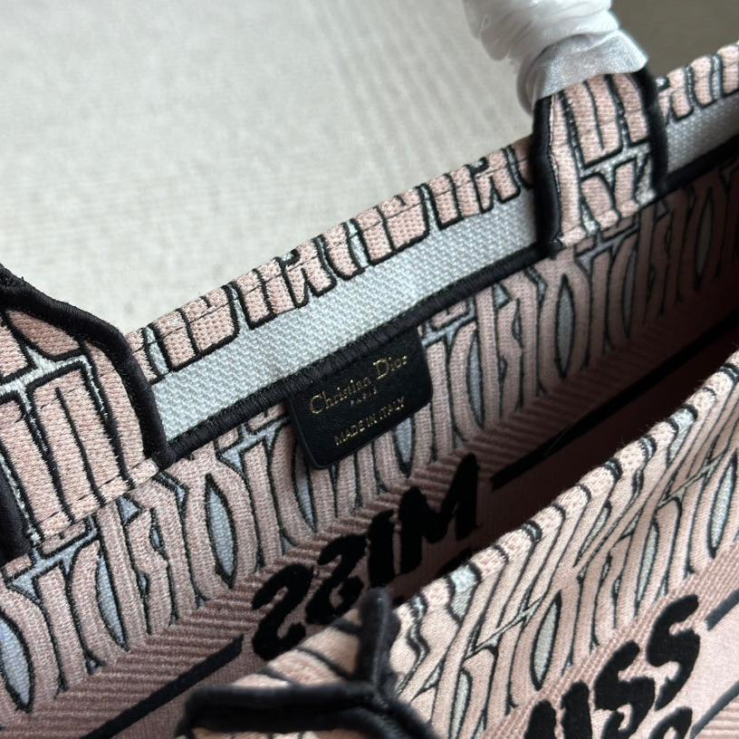 Medium Allover Embroidery Book Tote